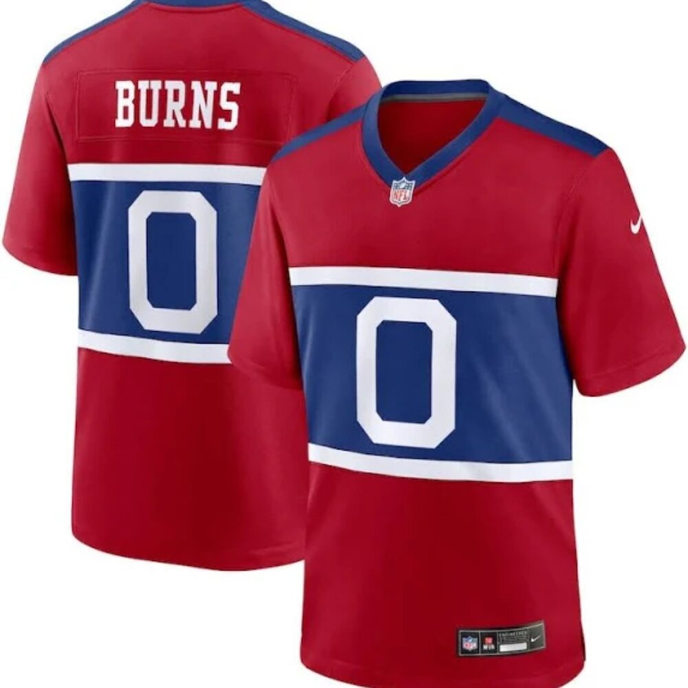 Kids  Youths  0 Brian Burns Stitched Red Blue Jersey